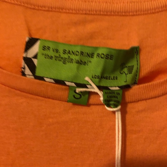 Sandrine Rose Crew Neck Tee Size small New! - Picture 6 of 8